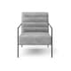 image 2 of Bookham Accent Chair in Velvet Grey