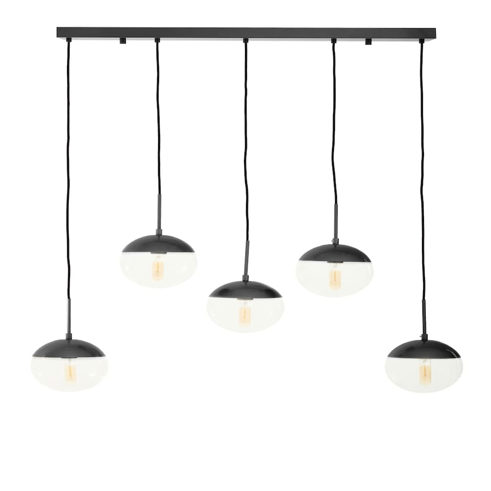 image 1 of Interiors by Premier Revive Clear Glass Shades Pendant Light