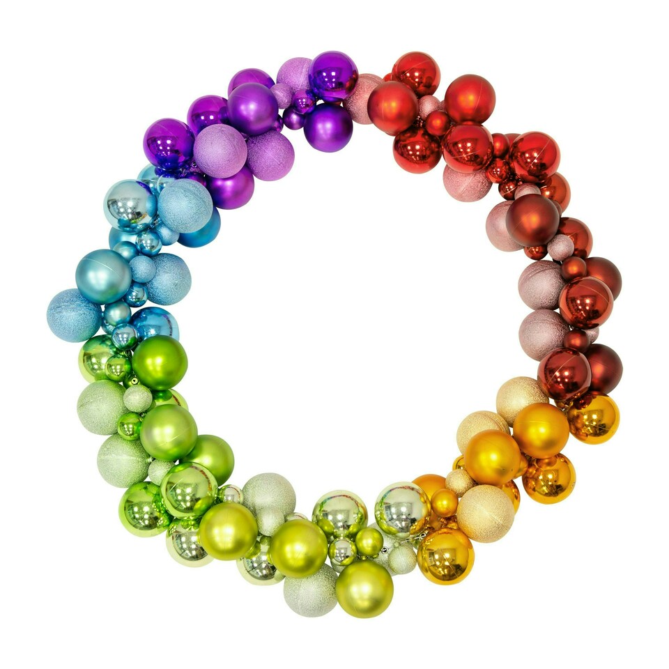 image 1 of The Christmas Workshop 72889 1.8m Rainbow Bauble Garland