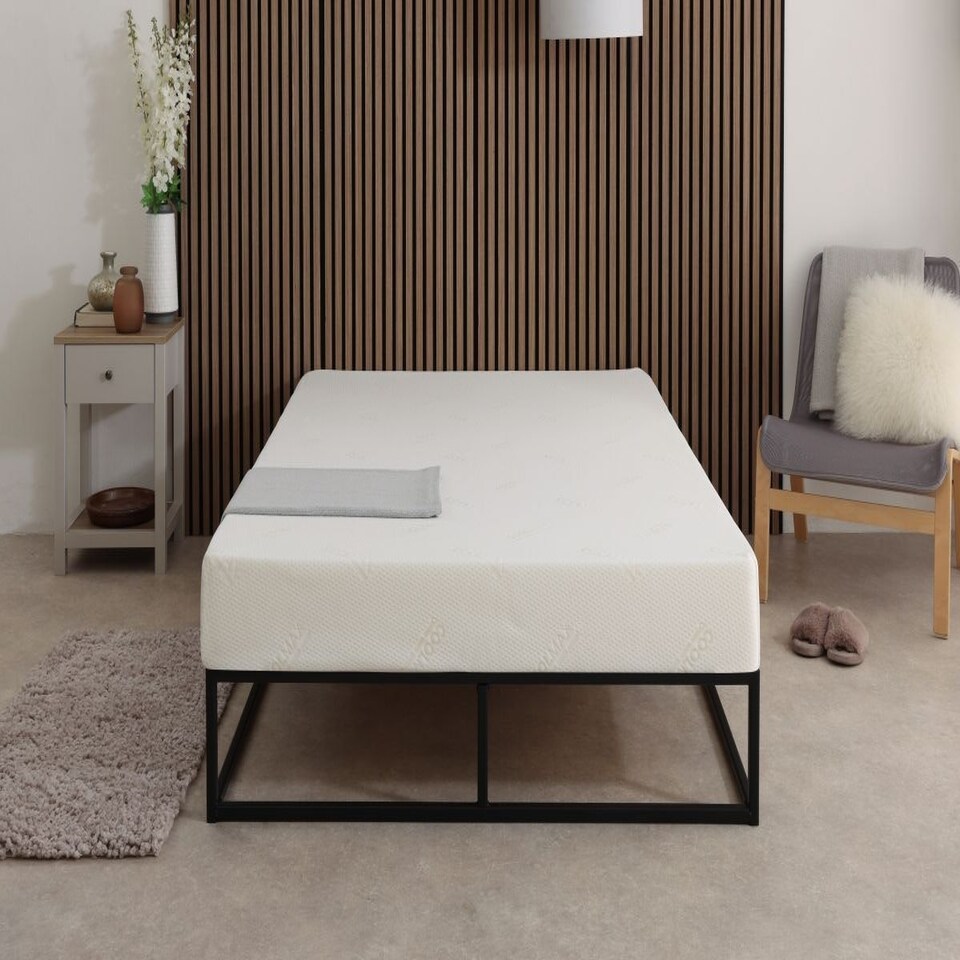 image 1 of CoolMax All Foam Memory Foam Mattress - 6" Deep, Temperature-Regulating Comfort White | Single