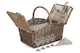 image 1 of Deluxe Retro Double Lidded Wicker Fitted Picnic Basket