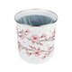 image 2 of Cherry Blossom Food Waste Caddy - Metal 2L Decorative Kitchen Compost Bin