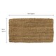 image 5 of JVL Moris Boucle Coir and Jute Mat 40x70cm - Plain