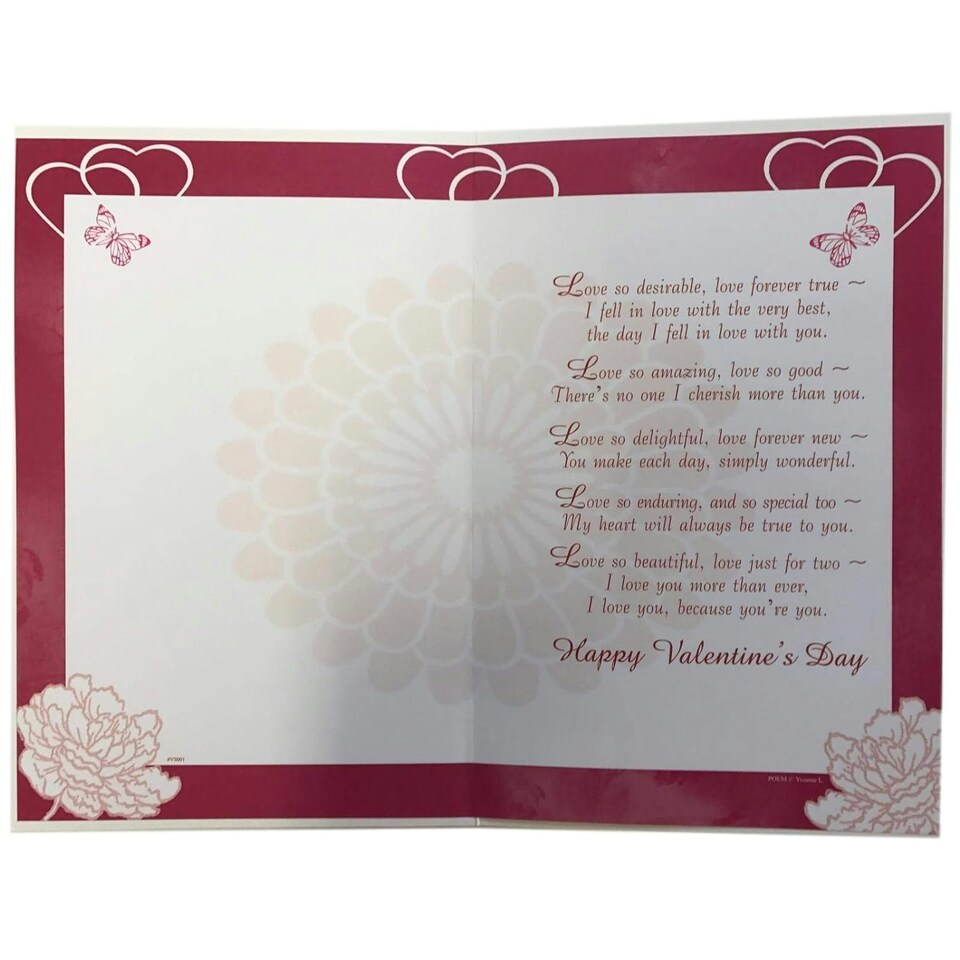 image 1 of I Love you More Then Words Can Say Sentimental Verse Valentine's Day card