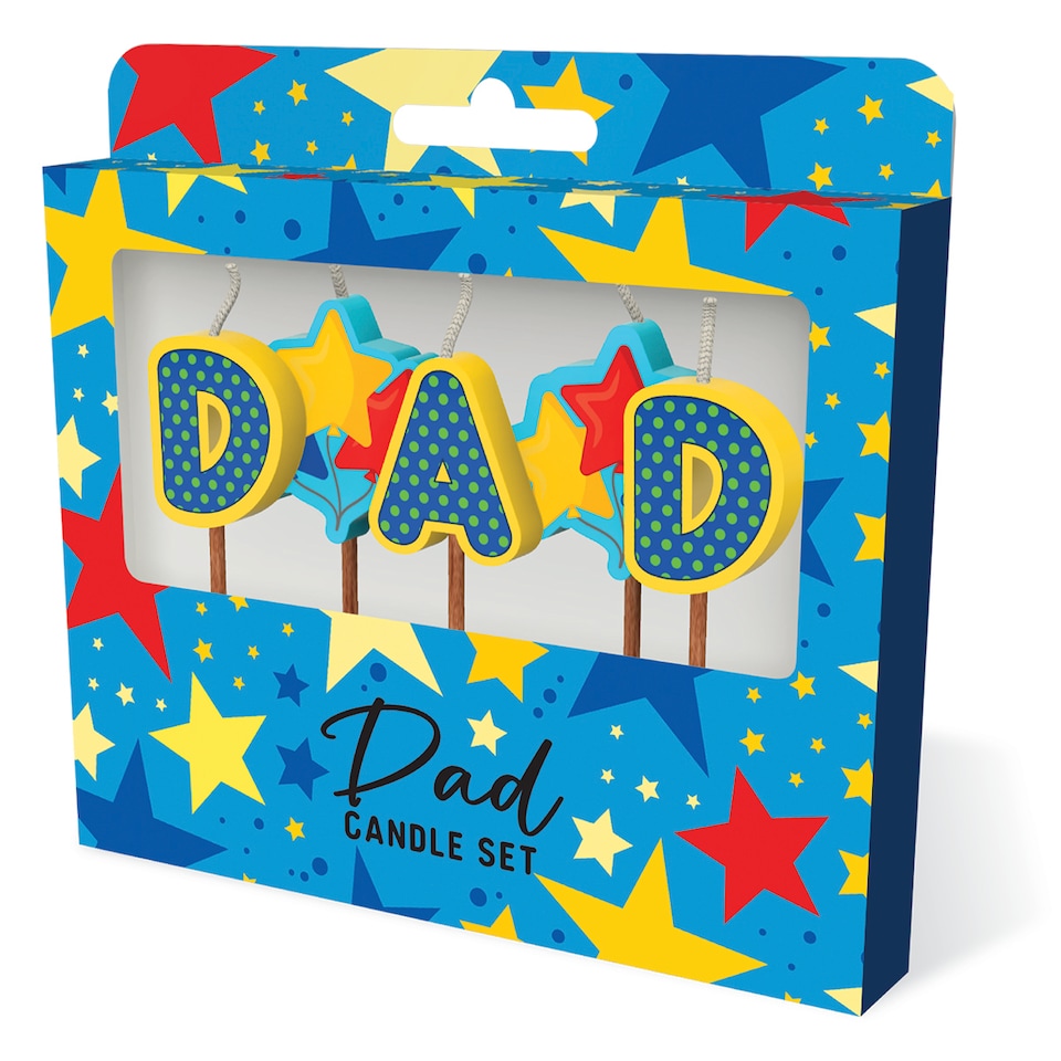 image 1 of Novelty Cake Candle Set - Dad