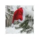 image 1 of Santa Claus Hat Dining Splash Back | White