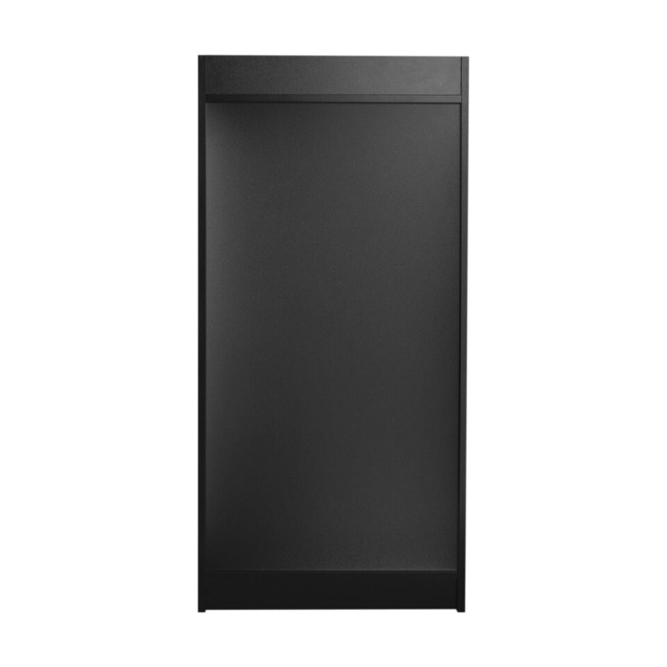 image 1 of Black Wooden Litter Bin & Tray Stand