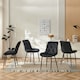 image 5 of SONARA Modern Set of 4 Velvet Dining Chairs with Ergonomic Upholstered Seat