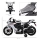 image 7 of HOMCOM Honda Licensed 6V Kids Electric Motorbike Ride On Car for 3-5 Years White