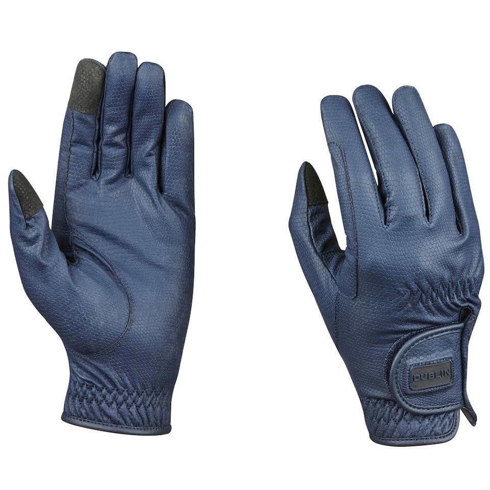 image 1 of Dublin Touch Screen Everyday Riding Gloves - Navy - L Blue | L
