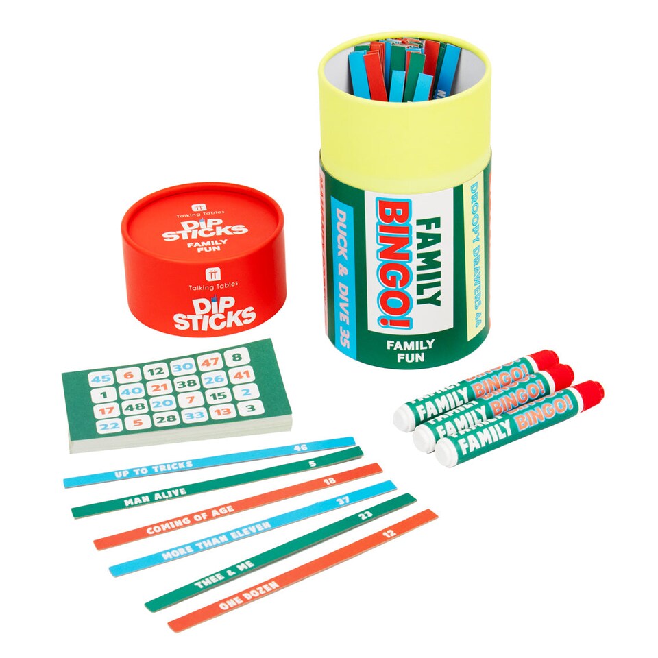 image 1 of Dipsticks Family Bingo Party Game