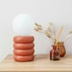 image 2 of ValueLights Rix Rust Orange Table Lamp
