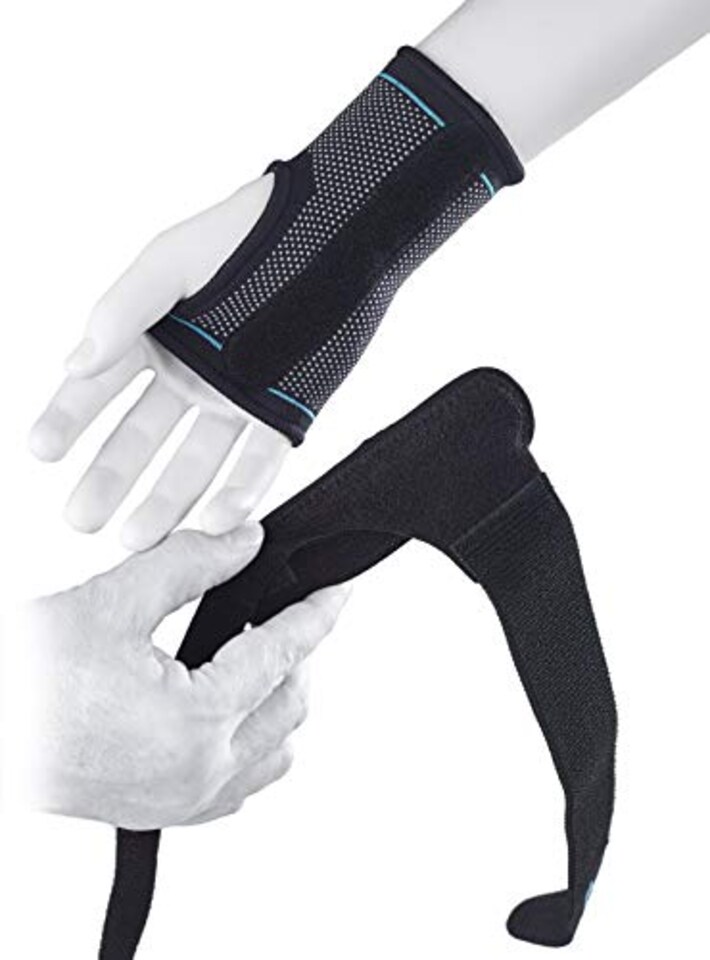 image 1 of Ultimate Performance Advanced Ultimate Compression Wrist Support With Splint, Small Black