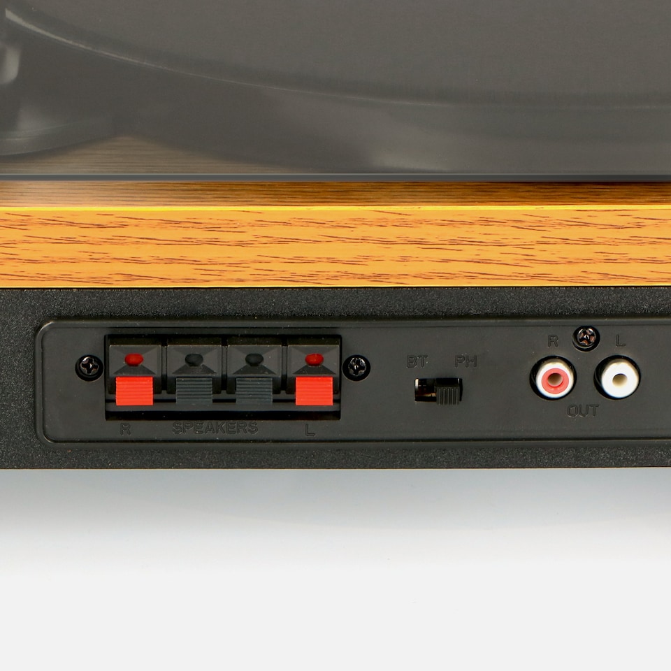 image 1 of LENCO LS-300WD - Turntable with Bluetooth and two separate speakers, wood