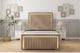 image 1 of Sloomy Boston Gold Mink Naples Bed Frame With Mattress With 50" Upholstered Headboard 5' King