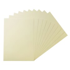 Pack of 50 A5 Coloured Card 160gsm Sheets | Cream | Ivory | A5 | 1