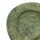 image 5 of Bird Heart Sundial Ornament Cast Iron Garden Yard Feature Statue Clock Metal Green