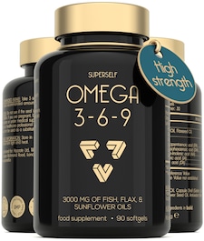 SuperSelf Omega 3-6-9 Capsules 3000mg 90 Softgels
