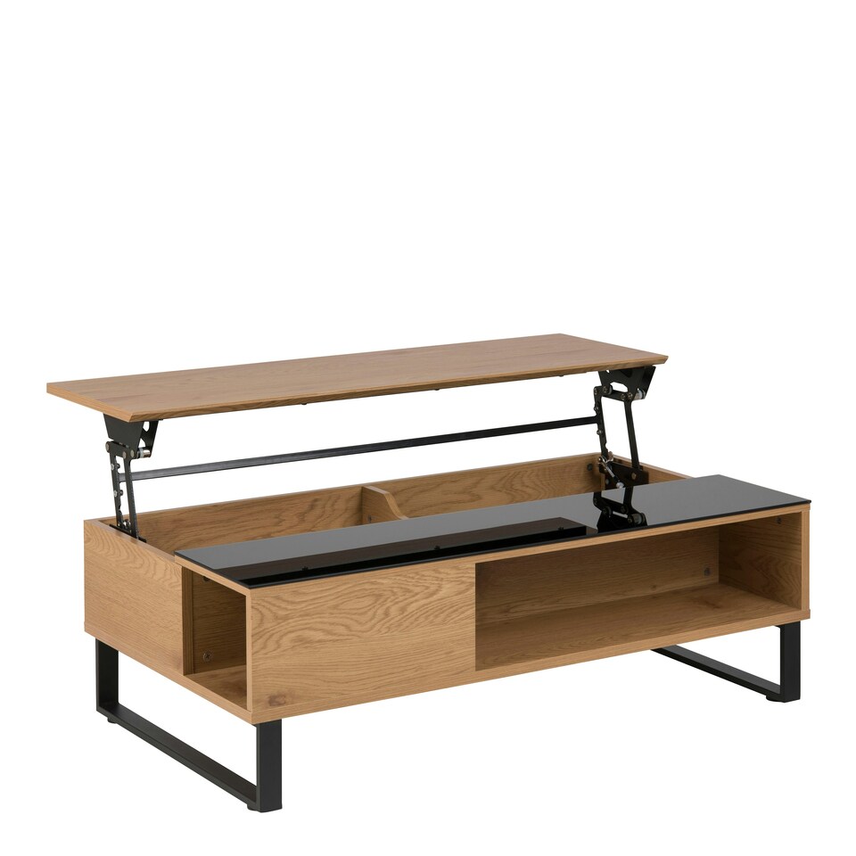 image 1 of Azalea Lift Up Coffee Table in Black & Oak