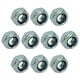 image 1 of M10 x 1.5mm Nyloc Nut Fastener Hexagonal Metric Nuts Grade 8 Zinc Plated 10pk