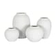 image 3 of Ashen Large Tall Vase - Ceramic - L24 x W24 x H35 cm - White