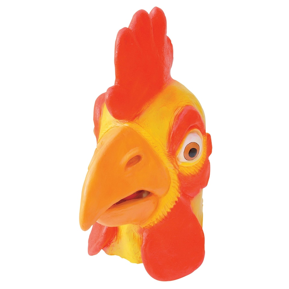 Bristol Novelty Unisex Adults Chicken Mask - Yellow/Red - One Size One Size