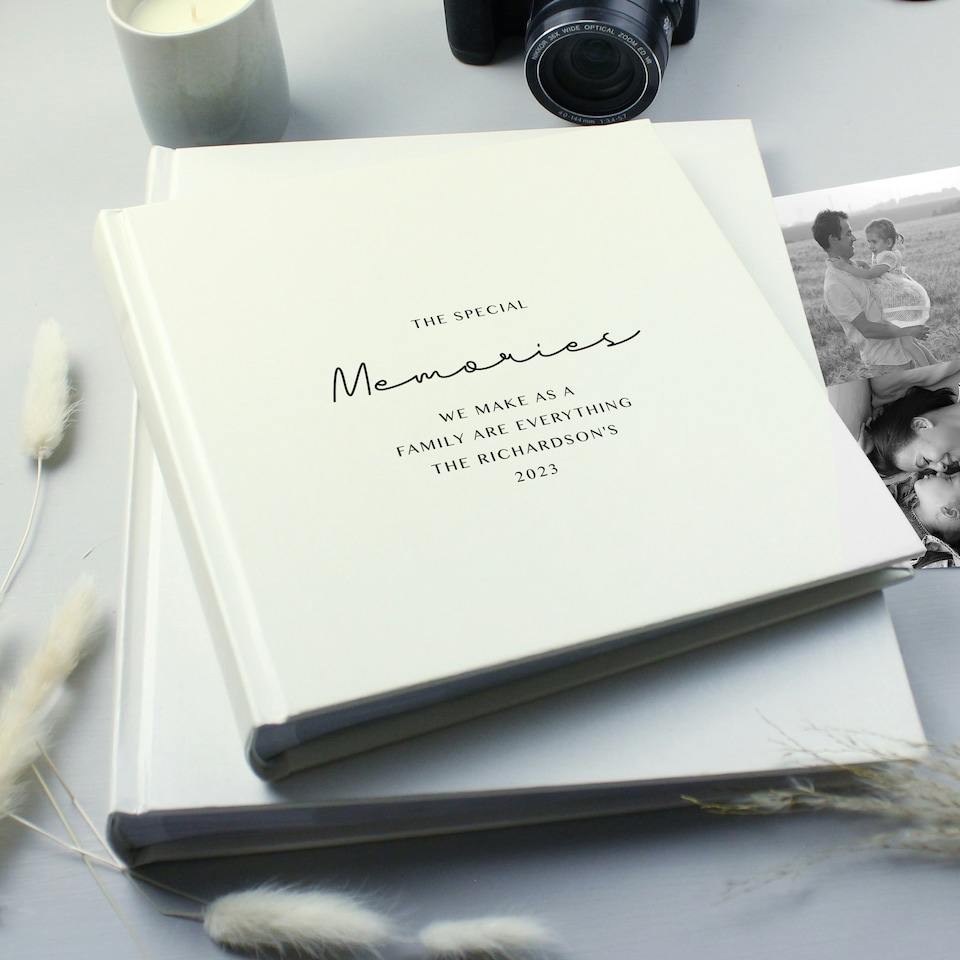 image 1 of Personalised Free Text Square Photo Album