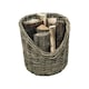image 1 of Wicker Log Basket Round N/A