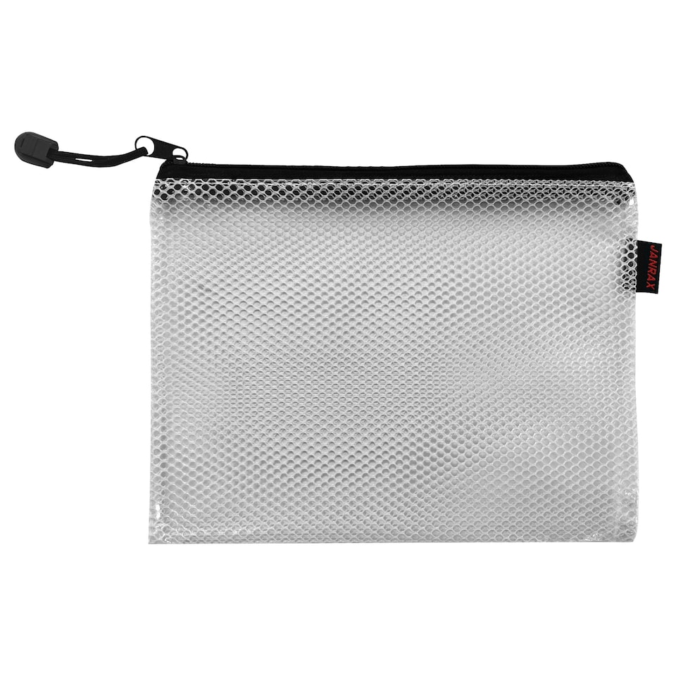 image 1 of Premium A5 Black Zip Mesh Bag by Janrax