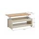 image 3 of Lisbon Lift Up Coffee Table Cream