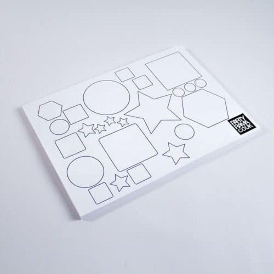 Shapes And Colours Themed A4 Colouring sheet