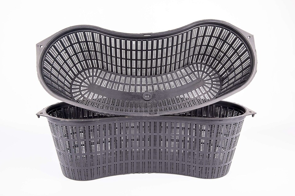 image 1 of Aquatic Pond Planting Basket - Contour Kidney - 46cm / 8 Ltr - Mesh Plant Pot for Water Garden Ponds, Protects Roots