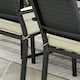 image 6 of Outsunny Set of 4 Outdoor Seat Cushion with Ties, for Patio Furniture, Black 