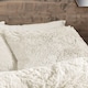 image 2 of Cuddly Deep Pile Faux Fur Duvet Cover Set | Cream