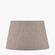 image 6 of Taupe Boucle Tapered Lampshade | Brown | Brown | 1