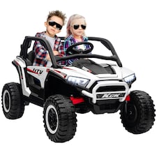 AIYAPLAY 2 Seater 24V 7AH Ride on Truck w/ Spring Suspension, White