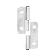 image 3 of Stainless Steel Lift Off Leaf Hinge Right 76x100mm Heavy Duty Door Hatch Silver