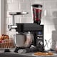 image 2 of Cooks Professional Multi-Function Stand Mixer | 1200W | Large 6.2 Litre Mixing Bowl | 10 Speed Settings | Black