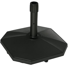 Outsunny 18kg Patio Parasol Base Concrete Outdoor Umbrella Stand Holder Black