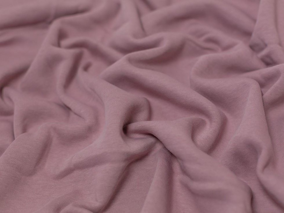 Minerva Core Range Pink Polycotton Fleece Back Sweatshirt Stretch Knit Fabric for Dressmaking, 150cm / 59" Wide - per metre