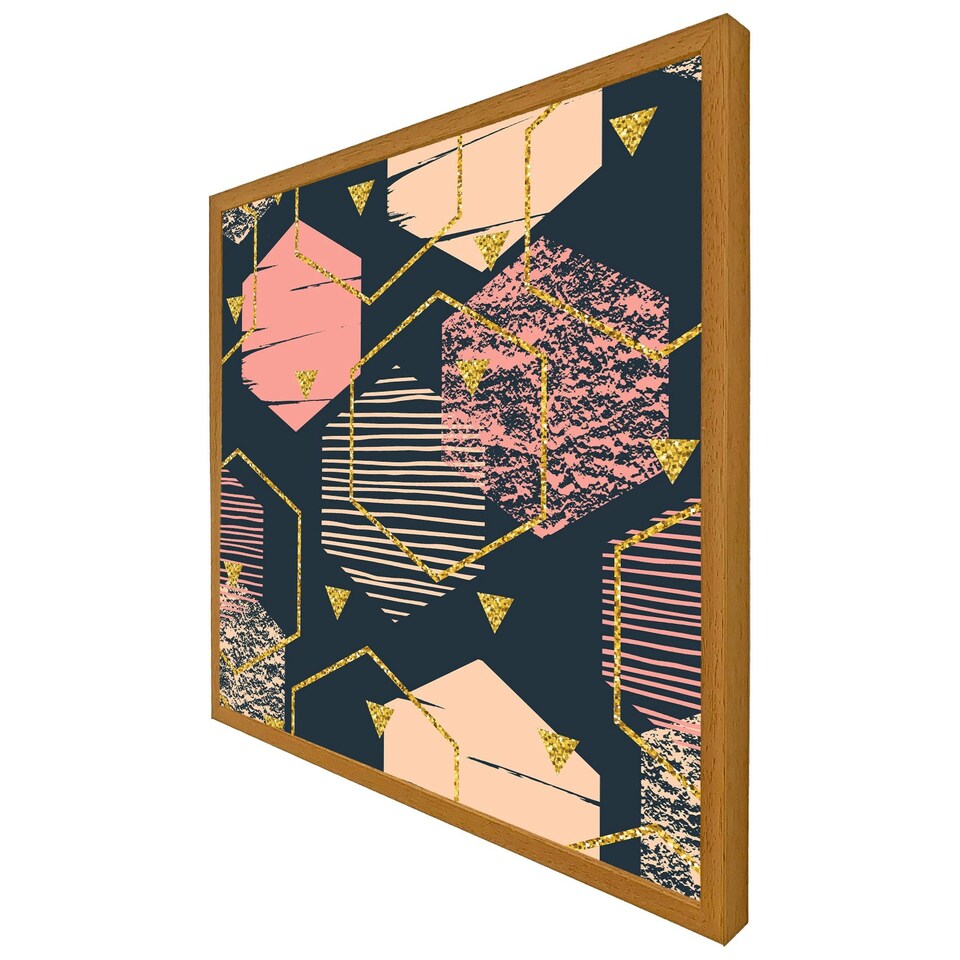 image 1 of Hexagons (Picutre Frame) Grey | L