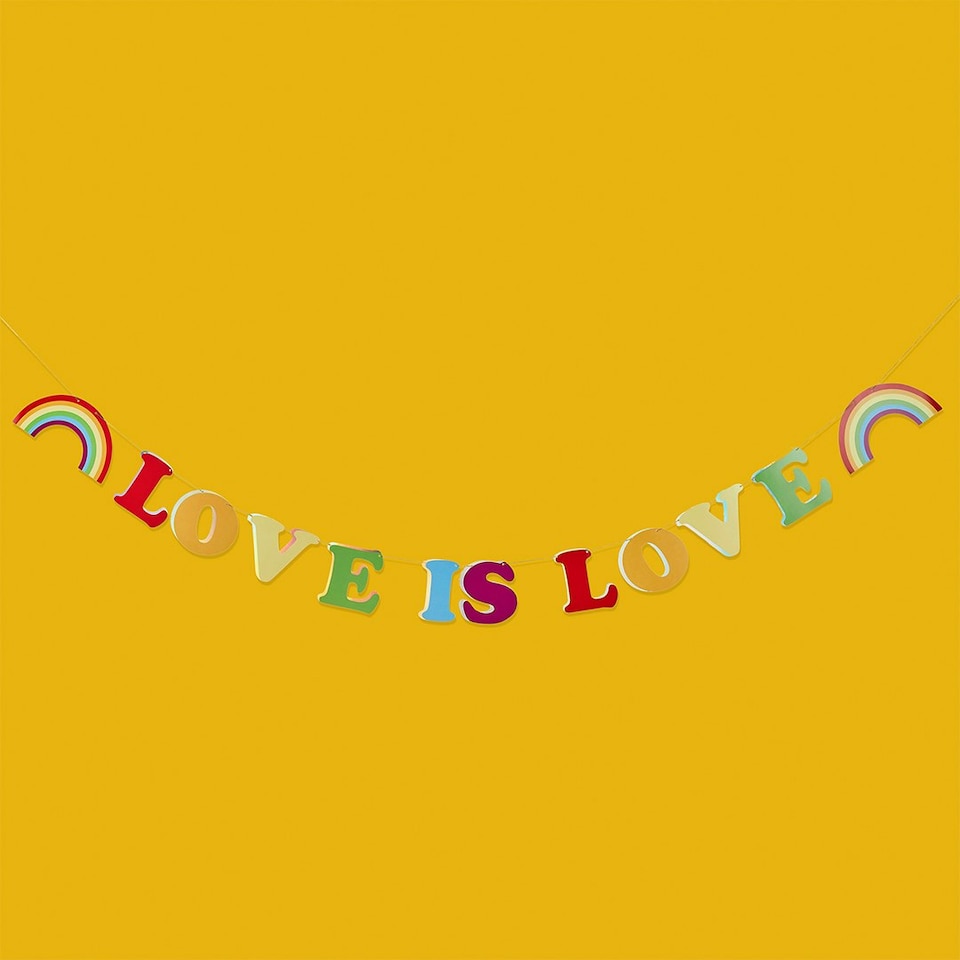 image 1 of Love Is Love Card Party Banner 2m