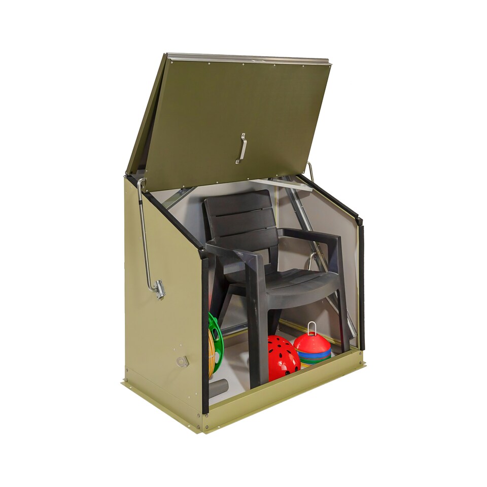 image 1 of Trimetals Sentinel Garden Small Storage Box – 109cm x 66cm Green