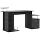 image 1 of HOMCOM Wood Computer Desk Laptop Workstation Drawer Shelf for Home Office