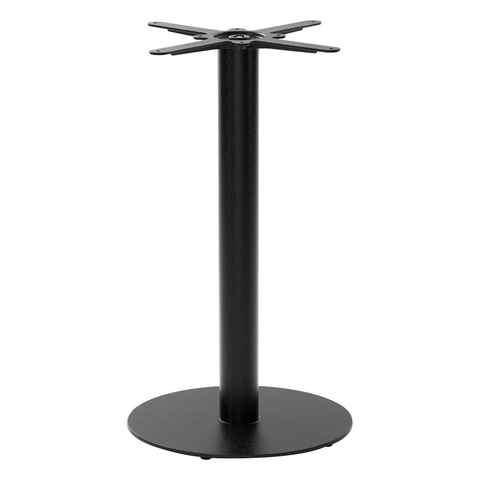 Black cast iron round table base - Medium 1050 mm Black