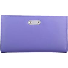 Genuine Soft Leather Bi-Fold RFID Protected Multi-Colour Purse Purple | Violet