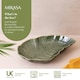 image 9 of Mikasa Serving Dish Green Stoneware Leaf Shaped 31.5cm | Green
