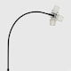 image 1 of ValueLights Modern Designer Style Black Curved Stem Floor Lamp Base