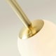 image 2 of ValueLights Jas Gold 4 Way Ceiling Light with Opal White Frosted Glass Globe Shades