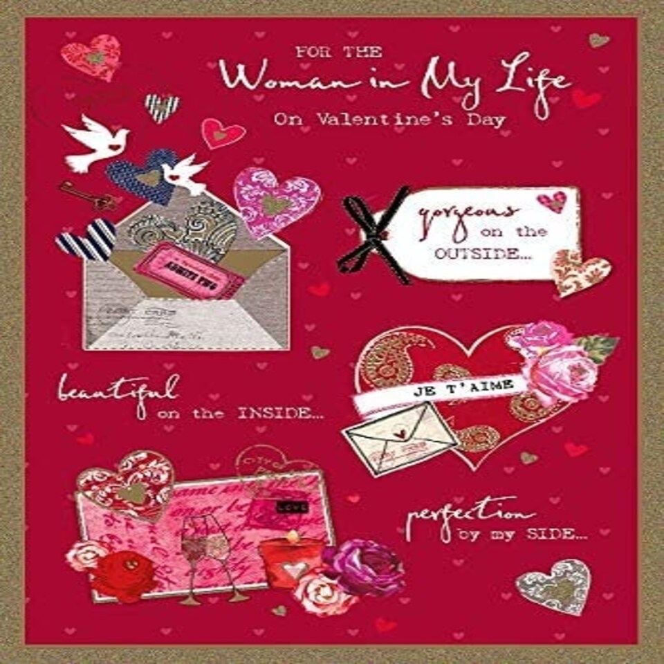 image 1 of Valentine's Day Card For The Woman in My Life with Bow